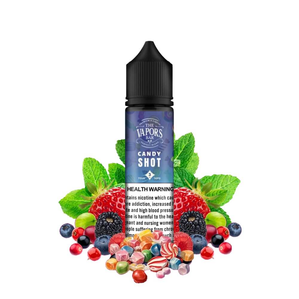 THE VAPORS BAR CANDY SHOT MIX BERRIES CANDY WITH MINT 12MG