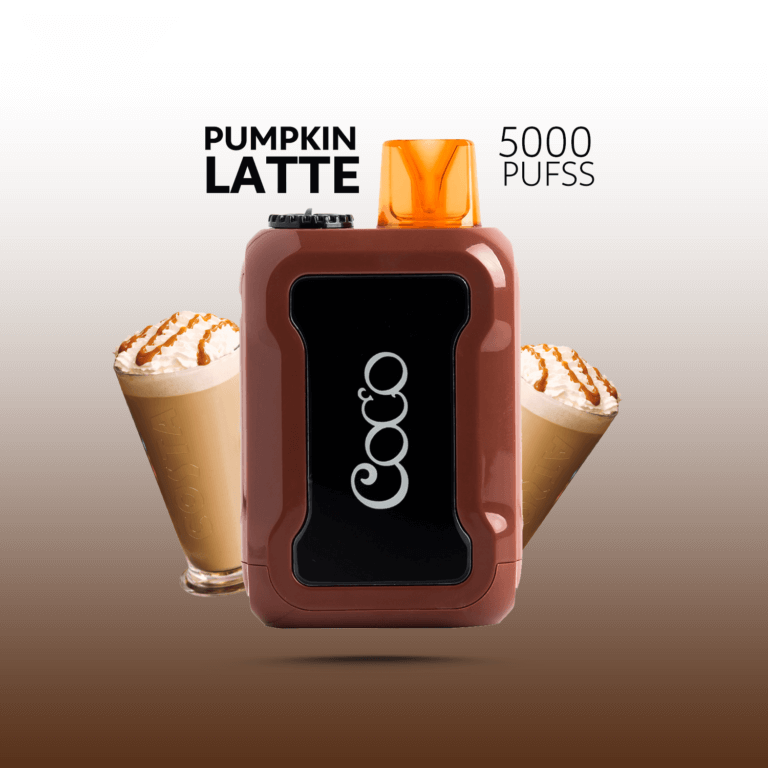 COCO DISPOSABLE PUMPKIN LATTE 50MG 5000 PUFF