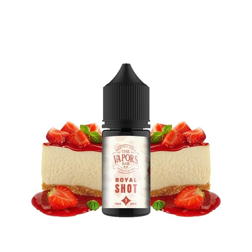 THE VAPORS BAR ROYAL SHOT STRAWBERRY CHEESECAKE 25MG