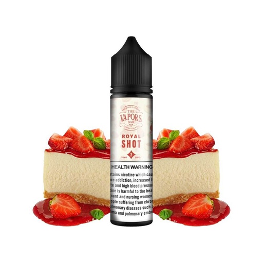 THE VAPORS BAR ROYAL SHOT STRAWBERRY CHEESECAKE 3MG